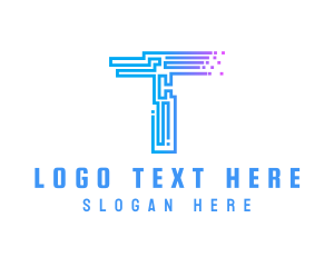 Programmer Monogram Letter T   Logo