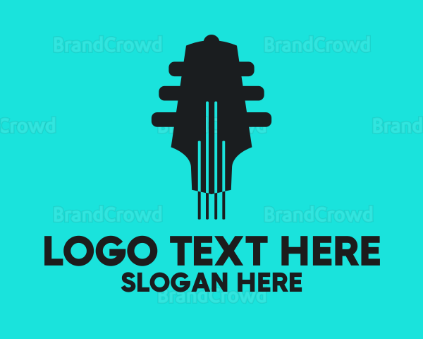 Music Guitar Tuning Logo