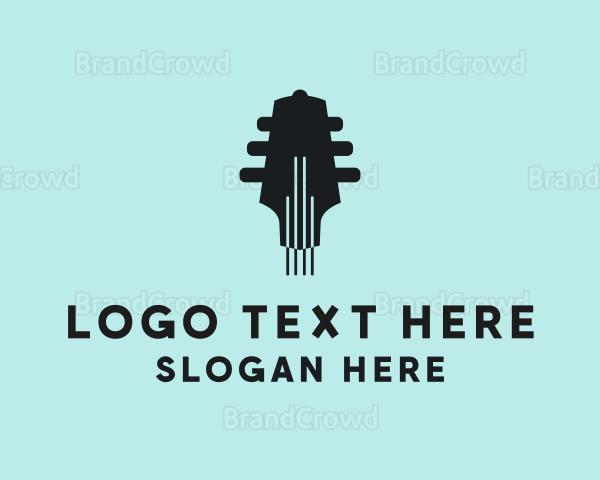 Music Guitar String Logo