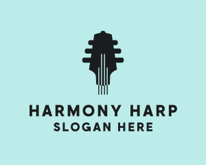 Harp - Music Guitar Tuning logo design