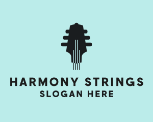 Music Guitar String logo design