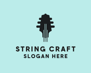 String - Music Guitar String logo design
