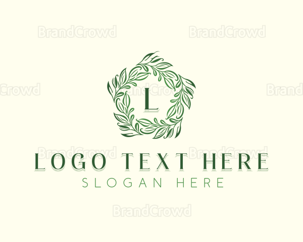 Environmental Herbal Leaves Logo