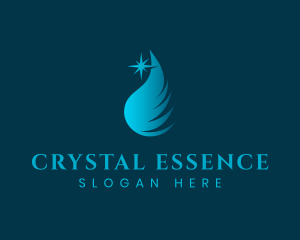 Mineral Water Droplet logo design