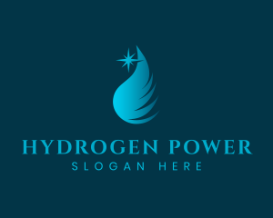 Hydrogen - Mineral Water Droplet logo design