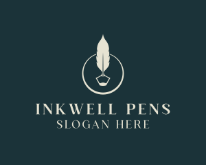 Pen - Writing Feather Pen logo design