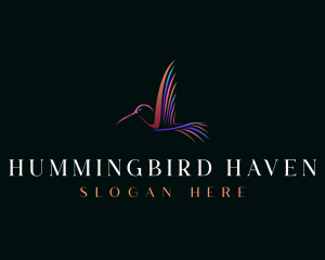 Hummingbird - Creative Flying Hummingbird logo design