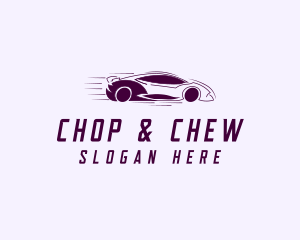 Fast Racing Car Logo