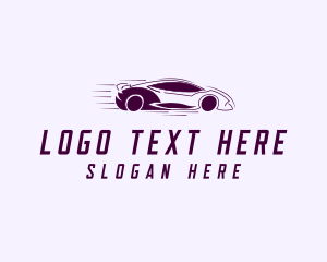 Car Dealer - Fast Racing Car logo design