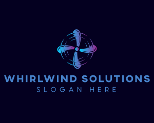 Whirlwind - Ventilation Cooling Fan logo design