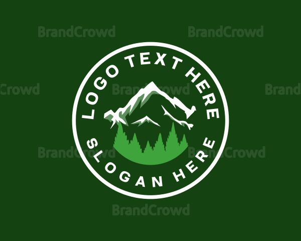 Oregon Mountain Tree Logo