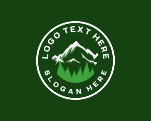 Oregon Mountain Tree Logo