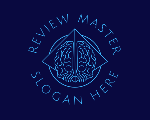 Review - Blue Mental Brain logo design