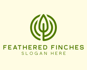 Green Eco Leaf logo design