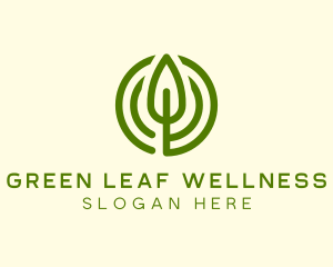 Green Eco Leaf logo design