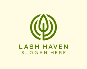 Green Eco Leaf logo design