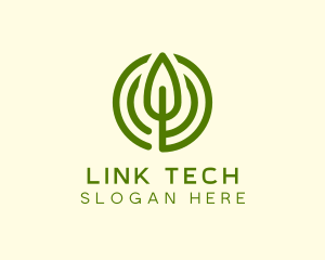 Green Eco Leaf logo design