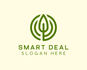 Green Eco Leaf logo design