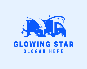 Shining - Truck Car Wash logo design