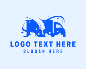 Shine - Truck Car Wash logo design
