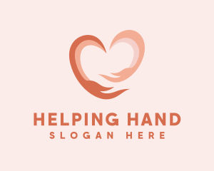 Charity Hands Heart logo design