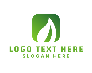 Green Vegetable - Leaf Nature App logo design