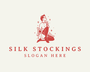 Stockings - Sexy Woman Entertainer logo design