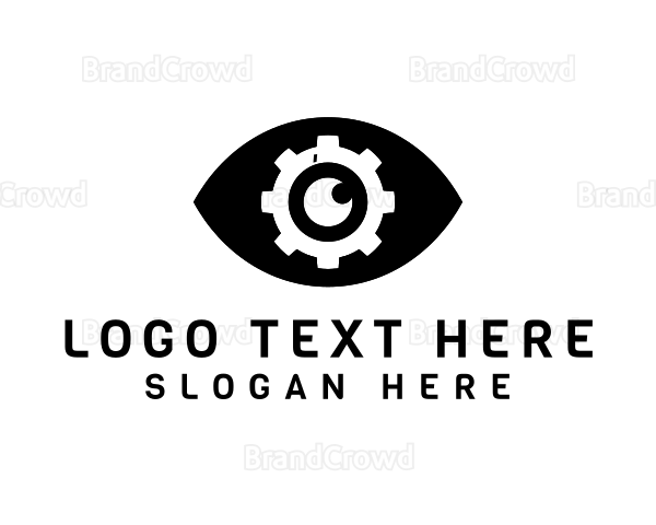 Eye Cogwheel Optical Logo