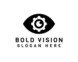 Eye Cogwheel Optical logo design