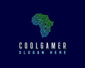 Traveler - African Tech Map logo design