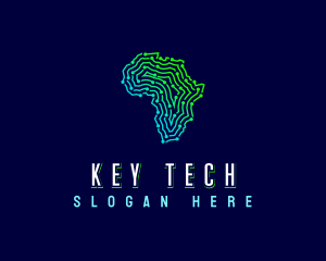 African Tech Map logo design