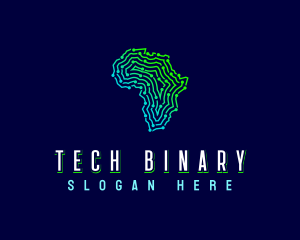 African Tech Map logo design