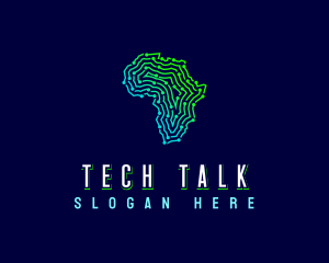 Developer - African Tech Map logo design