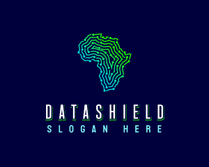 Data - African Tech Map logo design