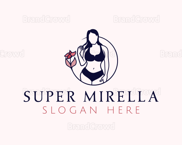 Floral Feminine Bikini Logo