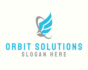 Abstract Wing Orbit logo design