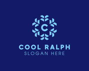 Winter Snowflake Ice Cooling  logo design