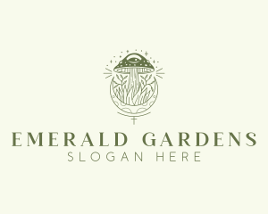 Natural Mushroom Garden logo design