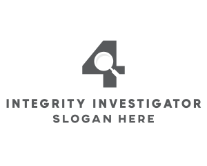 Investigator - Number 4 Investigator logo design