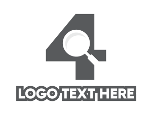 Search Engine - Number 4 Investigator logo design