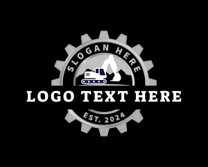 Heavy Equipment - Backhoe Excavator Builder logo design