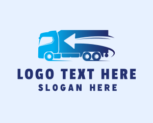 Automotive - Fast Delivery Truck Arrow logo design