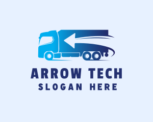 Fast Delivery Truck Arrow logo design