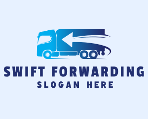 Fast Delivery Truck Arrow logo design