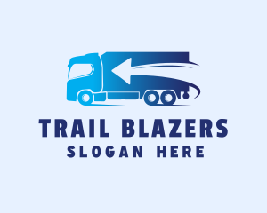 Fast Delivery Truck Arrow logo design