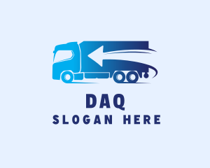 Trailer - Fast Delivery Truck Arrow logo design