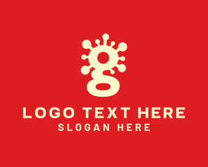 Virology - Contagious Virus Letter G logo design