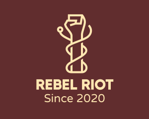 Protest - Revolution Fist Hands logo design