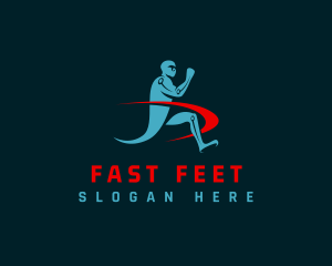 Running - Running Fitness Person logo design