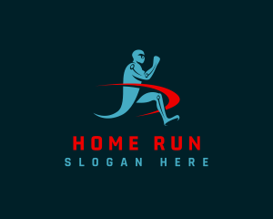 Running Fitness Person logo design